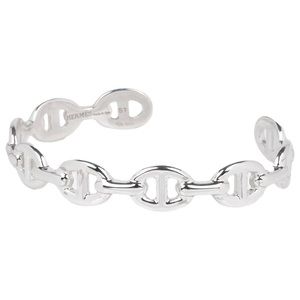 NEW Hermes Chaine d'ancre Enchainee bracelet sterling Silver 925, LG